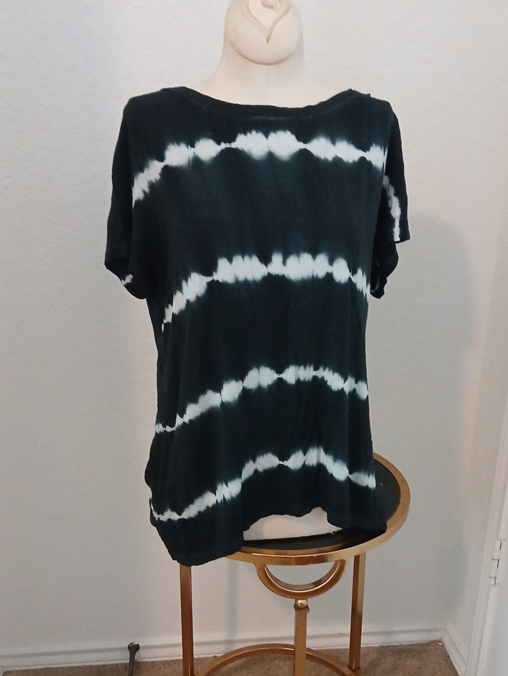 Fenn Wright Manson Black & White Tie-Dye Short Sleeve Tee